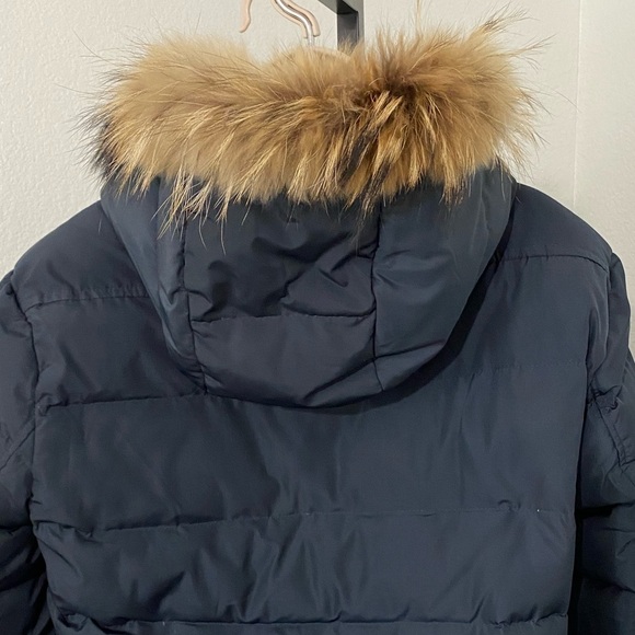 Moncler Riviere Giubotto Down Parka Jacket Navy Vintage Winter Puffer - Picture 5 of 17